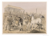 Race Meeting on a British Station Giclee Print by Captain G.f. Atkinson