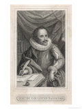 Miguel de Cervantes Spanish Novelist Giclee-trykk av Francesco Bartolozzi