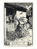 Protecting Cattle Giclee-trykk av H.m. Brock