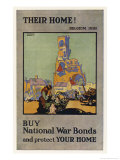 Buy National War Bonds and Protect Your Home Giclee-trykk av T. Gregory Brown