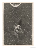 Autour De La Lune, One Hour from the Moon! Giclee-trykk av Emile Bayard Autour De La Lune, One Hour from the Moon! Giclee-trykk av Emile Bayard