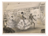 Dancing at an English Station Ball reproduction procédé giclée par Captain G.f. Atkinson