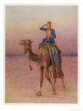 General Charles Gordon's Single-Handed Expedition to Dava on a Camel Giclee Print by Howard Davie