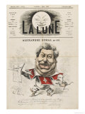 Alexandre Dumas (Pere) French Writer reproduction procédé giclée par André Gill