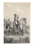 Napoleon I Riding Ali at the Battle of Marengo 14 June 1800 Giclee Print by Victor Jean Adam