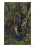 Merlin Reveals the Secrets of His Magic to Vivien Who Promptly Deserts Him Giclee-trykk av Eleanor Fortescue Brickdale Merlin Reveals the Secrets of His Magic to Vivien Who Promptly Deserts Him Giclee-trykk av Eleanor Fortescue Brickdale