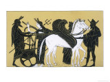 Neptune with His Chariot and Winged Horses Reproduction procédé giclée par Decharme 