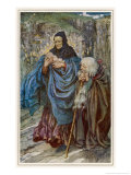 The Infant Arthur is Found Upon the Sands of Dundagil by the Cornish Sea reproduction procédé giclée par Eleanor Fortescue Brickdale