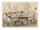British Judge Hearing a Case Giclee Print by Captain G.f. Atkinson