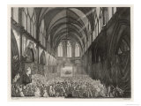 Funeral Service is Held for the Citizens Killed in the Attack on the Bastille Giclee-trykk av Berthault Funeral Service is Held for the Citizens Killed in the Attack on the Bastille Giclee-trykk av Berthault