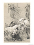 Cleopatra VII She Dies with the Help of an Asp reproduction procédé giclée par Victor Jean Adam