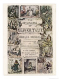 Oliver Twist by Charles Dickens reproduction procédé giclée par George Cruikshank