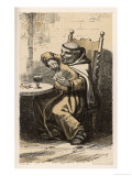 Monachus Augustinus a Satirical Drawing Done at a Time When England Feared a Papal Invasion Reproduction procédé giclée par A. Arnst