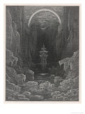 The Ship Sails into the Icy Waters Near the South Pole Accompanied by the Albatross Giclee Print by Gustave Doré
