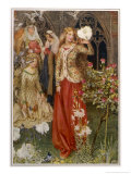 Guinevere and Her Ladies-In- Waiting in the Golden Days Giclee Print by Eleanor Fortescue Brickdale