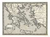Map of Ancient Greece Giclee Print by Henry Justice Ford
