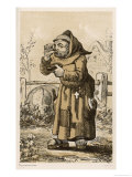 Monachus Franciscanus a Rather Unfriendly Picture Done Giclee Print by A. Arnst