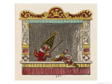 Punch Beats Judy reproduction procédé giclée par George Cruikshank