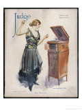 Boy Wanted! a Girl on Her Own Plays Her Phonograph Giclee Print by James Montgomery Flagg