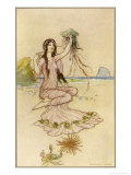 Fairy by the Sea Giclée-Druck von Warwick Goble