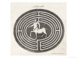 Centaur in a Labyrinth Giclee Print by A. Bell