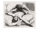 An Incubus in the Form of a Bird Perches Upon Its Helpless Victim Giclee Print by Charles Gilbert