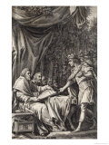 King John Pressured by the Barons and Threatened with Insurrection Giclee-trykk av Barlow