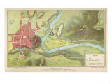 The Town in 1858 of Lourdes of Bernadette's Vision Showing the Grotto of Massabielle Giclee Print by Erhard 