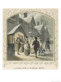 Carol Singers Having Done Their Stuff are Rewarded with the Wassail Bowl Giclee Print by Birket Foster