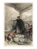 In Japan the Jesuits Engage in Trade reproduction procédé giclée par Theophile Fragonard