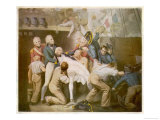 Nelson Struck and Killed Reproduction procédé giclée par Annis 