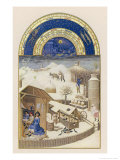 French Farm in Winter Giclee Print by Pol De Limbourg