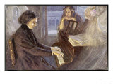 Frederic Chopin Polish Musician Composing His Preludes ジクレープリント - L.・Balestrieri Frederic Chopin Polish Musician Composing His Preludes ジクレープリント - L.・Balestrieri