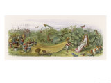 Fairy Prince Pays Court to a Fairy Inviting Her to Share His Crown Giclee Print by Richard Doyle