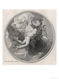 Airborne Thanks to His Winged Shoes Giclee Print by Jean Corneille
