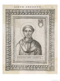Pope Xystus (Sixtus) II Pope and Saint reproduction procédé giclée par Cavallieri 