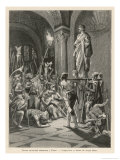 Julianus (The Apostate) is Proclaimed Emperor in Paris While Campaigning in Gaul Giclee-trykk av Joseph Blanc Julianus (The Apostate) is Proclaimed Emperor in Paris While Campaigning in Gaul Giclee-trykk av Joseph Blanc