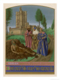 Job on His Dunghill is Afflicted with Leprosy to the Dismay of His Friends Giclee Print by Jean Fouquet
