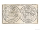 Earth's Globe Still Far from Completely Mapped, Note How North America and Australia Fade Away Giclee Print by Caspar Bouttats