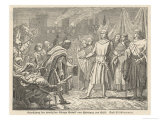 Rudolf Von Hapsburg is Elected Holy Roman Emperor Giclee-trykk av Bludemann