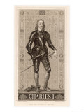 Charles I of England in Armour Giclee Print by Herbert Bourne