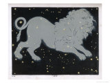 The Constellation of Leo the Lion reproduction procédé giclée par Charles F. Bunt