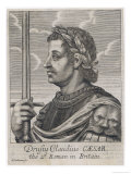 Tiberius Claudius Drusus Nero Germanicus Roman Emperor Giclee Print by Faithorne 