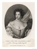 Sophia of Zell, Wife of King George I Giclee-trykk av A. Birrell