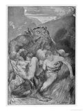 Grendel and Victims Giclee-trykk av John Henry Frederick Bacon Grendel and Victims Giclee-trykk av John Henry Frederick Bacon