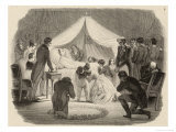 Napoleon I, He Dies on St. Helena Giclee Print by Charlet 