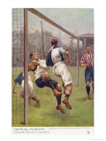 An Attacking Player Gives the Keeper a Firm Shoulder Barge Sending Him into His Own Net Giclee Print by S.t. Dadd