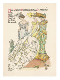 Flower Wedding Described by Two Wallflowers Giclee Print by Walter Crane