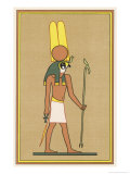 The Falcon-Headed War-God of Thebes Who Embodies the Victorious Belligerence of the Pharaoh reproduction procédé giclée par E.a. Wallis Budge