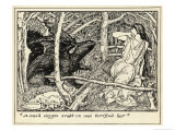 The Queen is Terrified by a Small Dragon reproduction procédé giclée par Henry Justice Ford